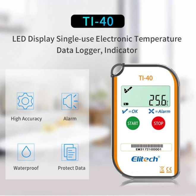 Elitech TI-40 LCD Temperature Electronic Indicator