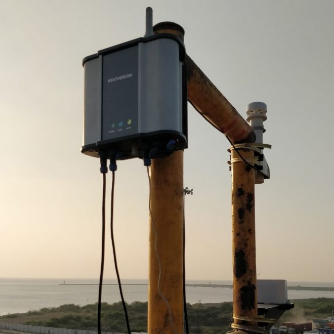 Adani-Hazira-Port-IoT-Based-Weather-Monitoring-Device-Oizom-Weathercom-Pro