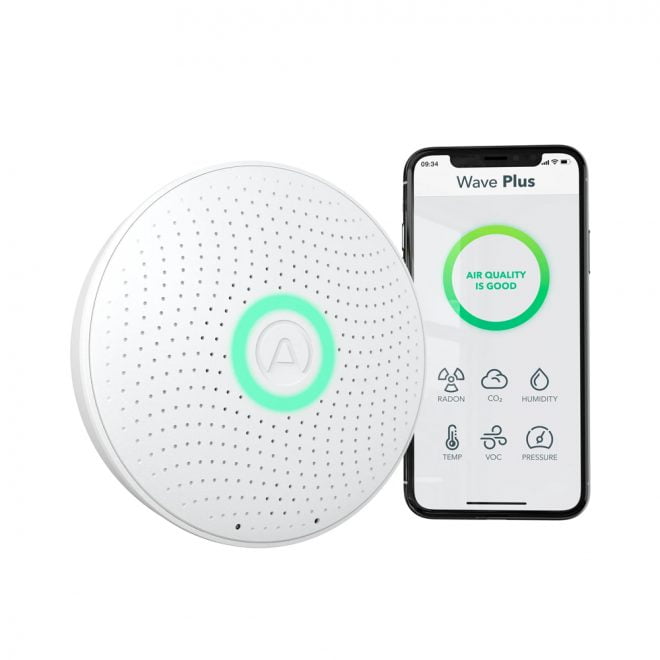 Wave Plus Radon and Indoor Air Quality Monitor